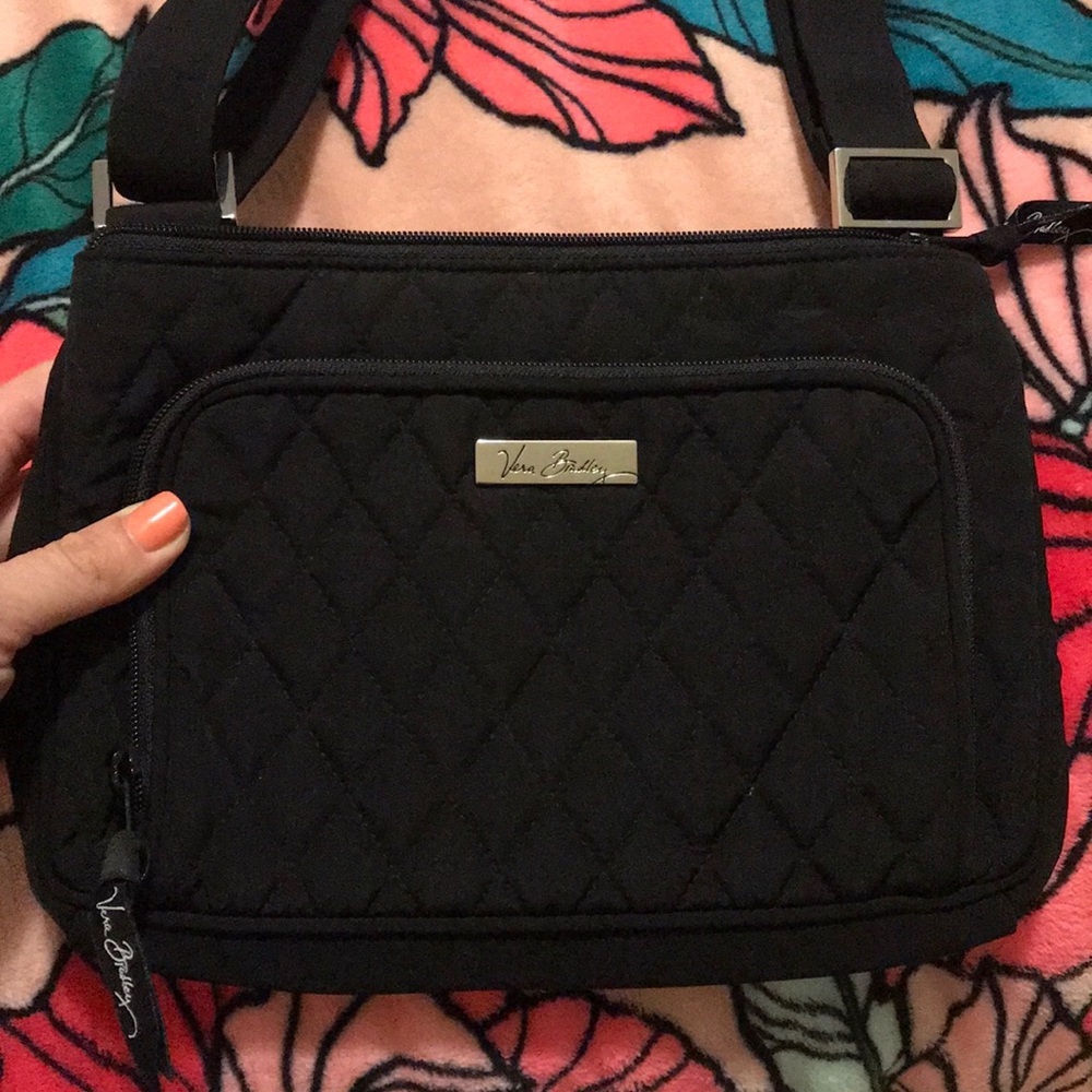 Vera Bradley black mini crossbody
